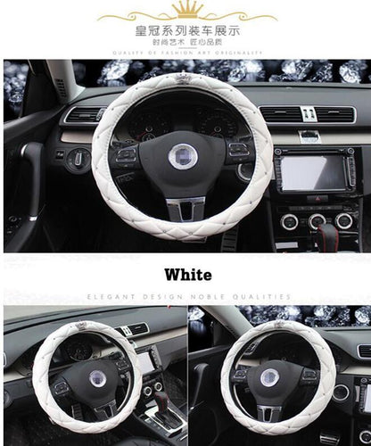 Car Steering Wheel Cover DAD Crown Diamond 1542383861406