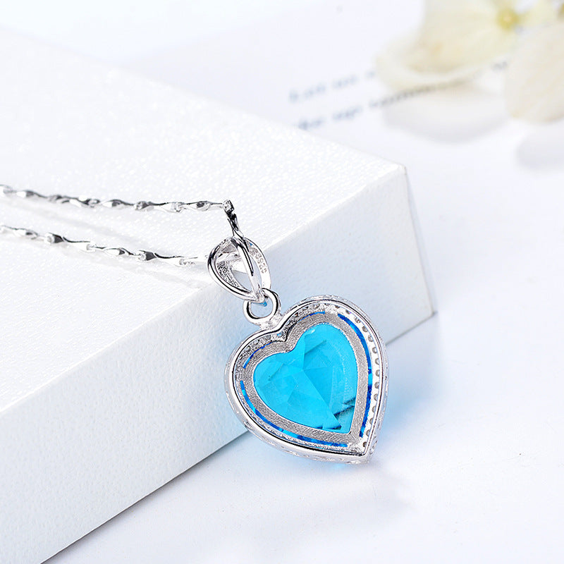 Sapphire Heart Pendant 1548509026210