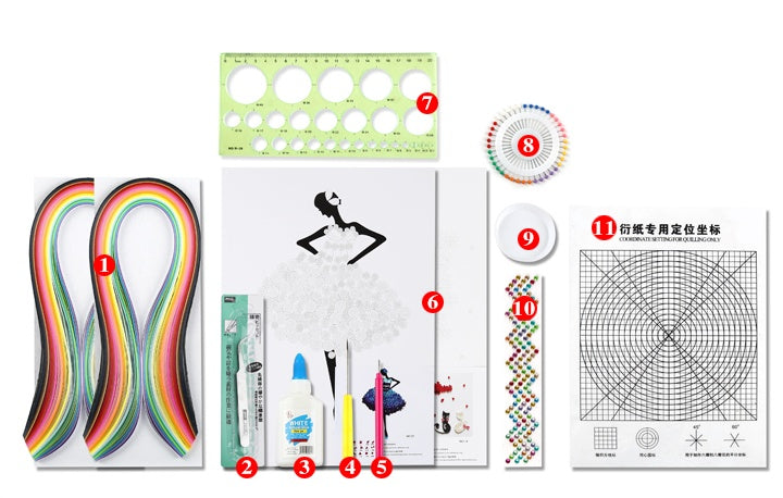 DIY Paper Craft Quill Art Kit 1552476636420
