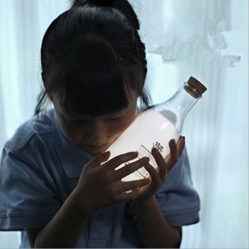 Milk Bottle USB Charing LED Nightlight Lamp Baby Gift 1554477115322