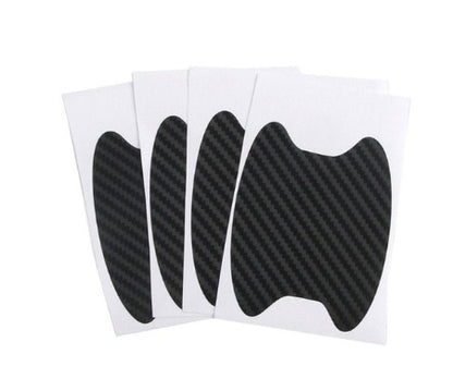 4pcs Set Of Door Stickers Carbon Fiber Scratch-resistant Car Handle Stickers - HD Wireless Product #8