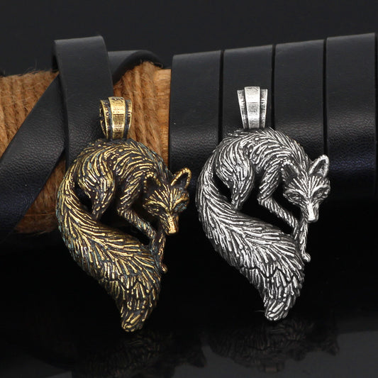 Personalized Animal Men's Fox Pendant Necklace 1555861d 60c9 4091 82df cc689656ca3f