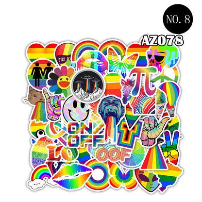 Color anime cartoon stickers cute suitcase decoration waterproof 1560182285723