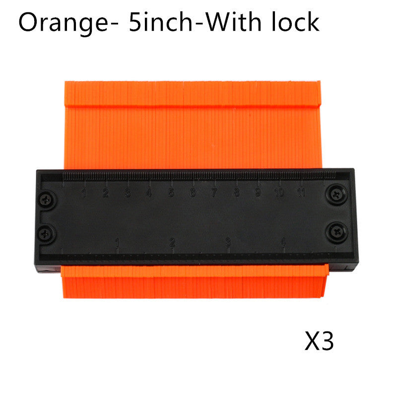5 10 Inch Contour Gauge Template Plastic Measuring Contour Gauge Duplicator Tiles Edge Shaping Measure Ruler Measuring Tool - 图片 12