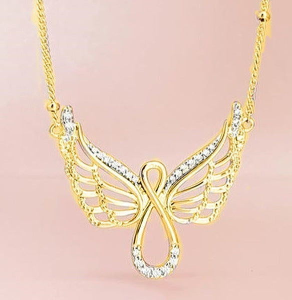 Angel Wing Diamond Angel Wing Lady Necklace 15632333048360