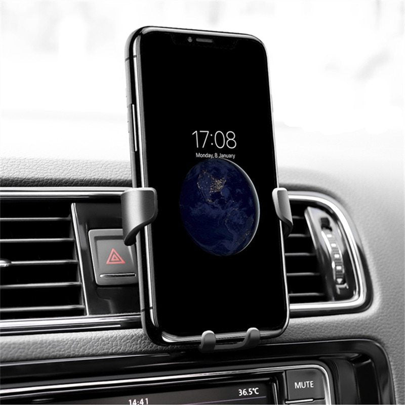 Car Phone Holder For Phone In Car Air Vent Mount Stand No Magnetic Mobile Phone Holder Universal Gravity Smartphone Cell Supp