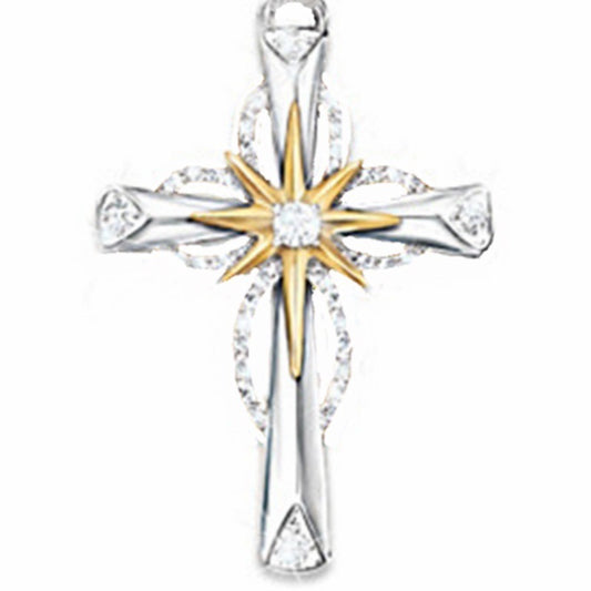 Octagonal star cross pendant 156899335101