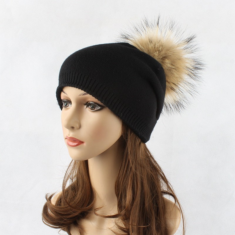 Fur Pompom Hats 1570197523042