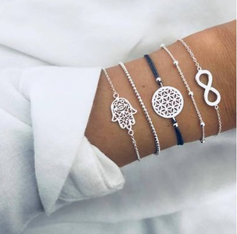 Bohemian Bracelets & Bangles Set Vintage Bead Boho Charm Bracelet For Women Jewelry Accessories Pulseras Mujer Bijoux Femme 1