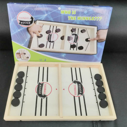 Puck Game Fast Sling Wooden Parent-child Interactive Game Chess Prop 15737005794