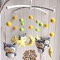 Newborn Owl Hand-Made Fabric Crib Rattle Toy 1573893238685