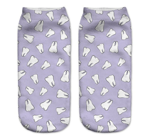 Popular Funny Unisex Short Socks 3D Cat Printed Anklet Socks Casual Socks 1576218778707