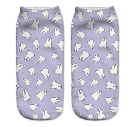 Popular Funny Unisex Short Socks 3D Cat Printed Anklet Socks Casual Socks 1576218778707
