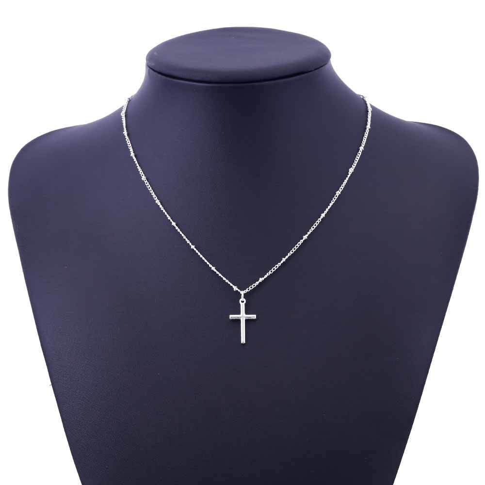 Ladies Clavicle Chain Cross Necklace 15777494861064