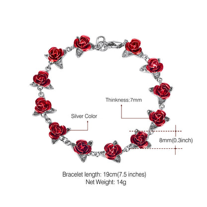 Fashion Rose Flower Bracelet 1579574132199
