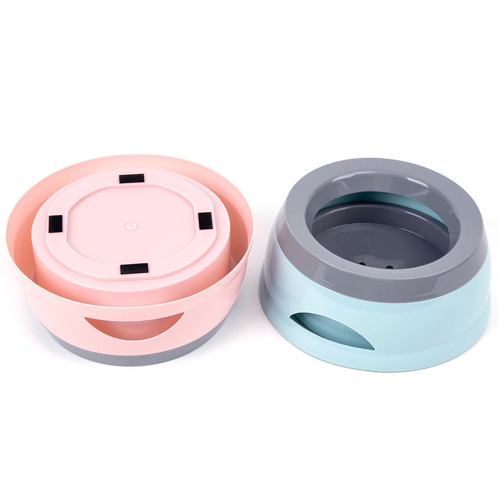 Pet Dog Bowls Floating Not Wetting Mouth Cat Bowl No Spill Drinking Water Feeder Plastic Portable Dog Bowl Support Dropshippi