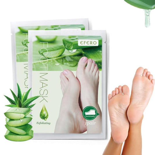Aloe Vera Foot Mask Peeling For Legs Feet Mask Exfoliating Socks Scrub For Pedicure Anti Crack Heel Remove Skin Foot Patch 15