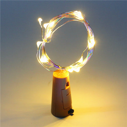 Red wine cork string 2 meters 20 colorful lights 1587473203040