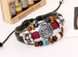 new retro multi-layer beaded bohemian bracelet manufacturers supply hand-woven leather bracelet wholesale 1587629477 13760023