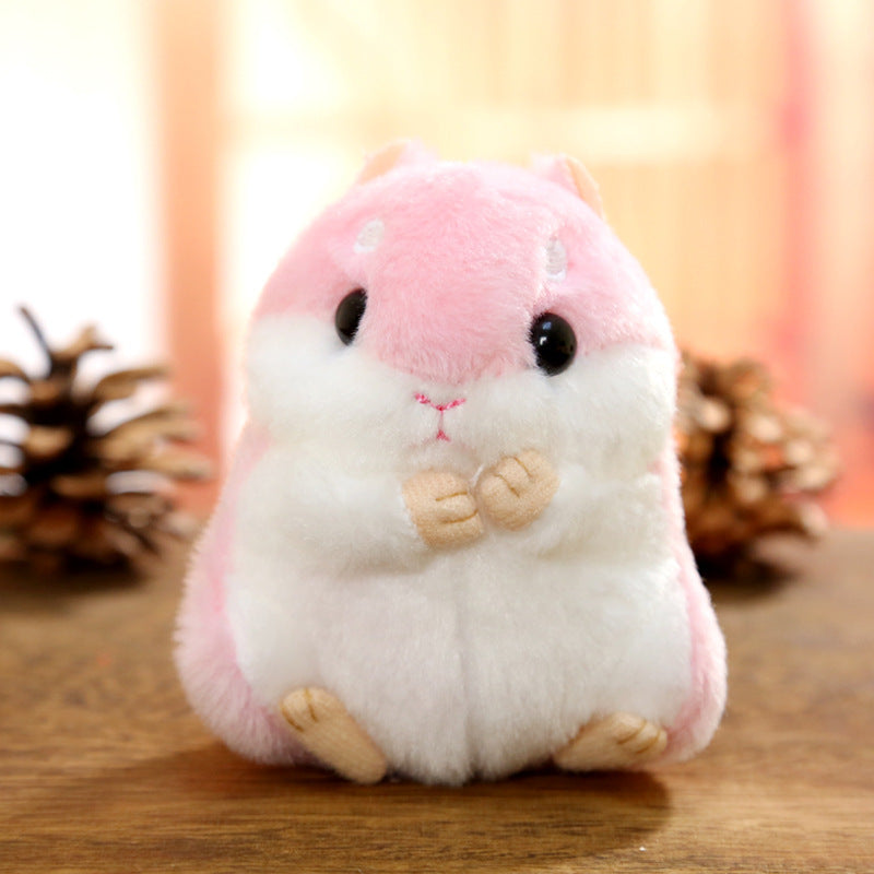 Hamster plush doll keychain 1590809763469