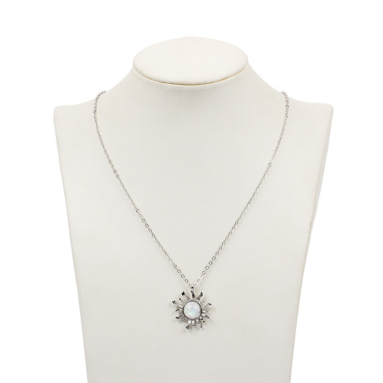 Sun flower opal necklace 1591034241961