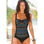 Solid color one-piece swimsuit 1592384784988