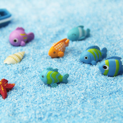 Fish Tank Waterscape Plastic Decoration Crafts Creative Fish Keychain Cartoon Fish DIY Micro Landscape Aquarium Decoration 15