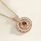 I love you 100 languages love memory projection necklace 1596350811744