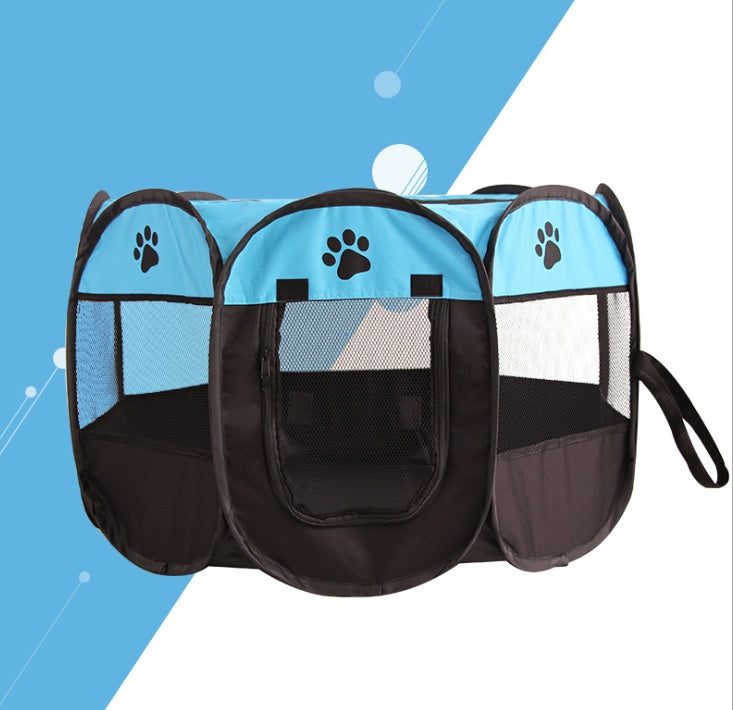 Fast folding octagonal pet fence, 600D Oxford cloth, waterproof and catching cat, dog cage, pet cage 1596924114528