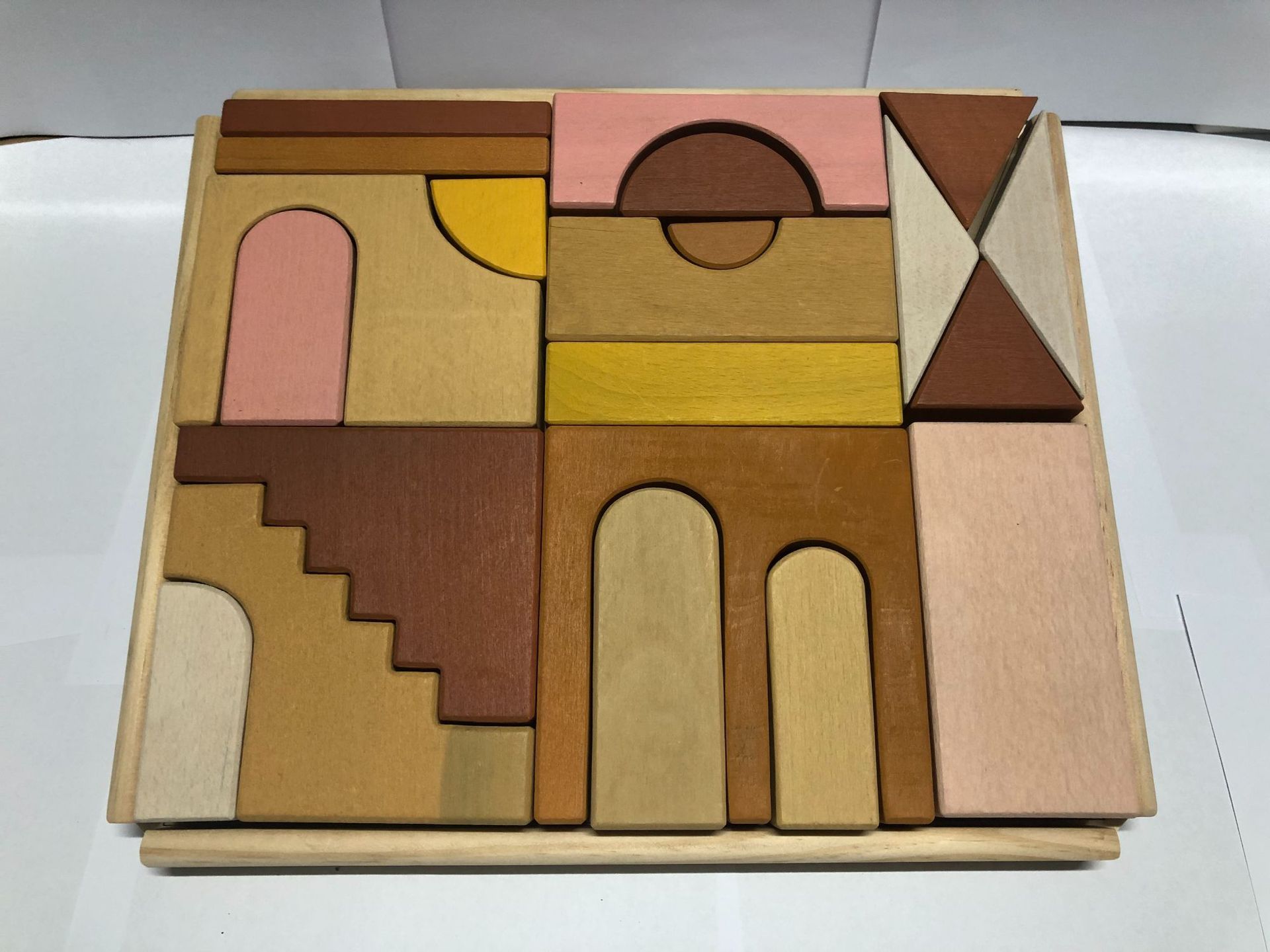 Early education stacking high blocks 1597327875145