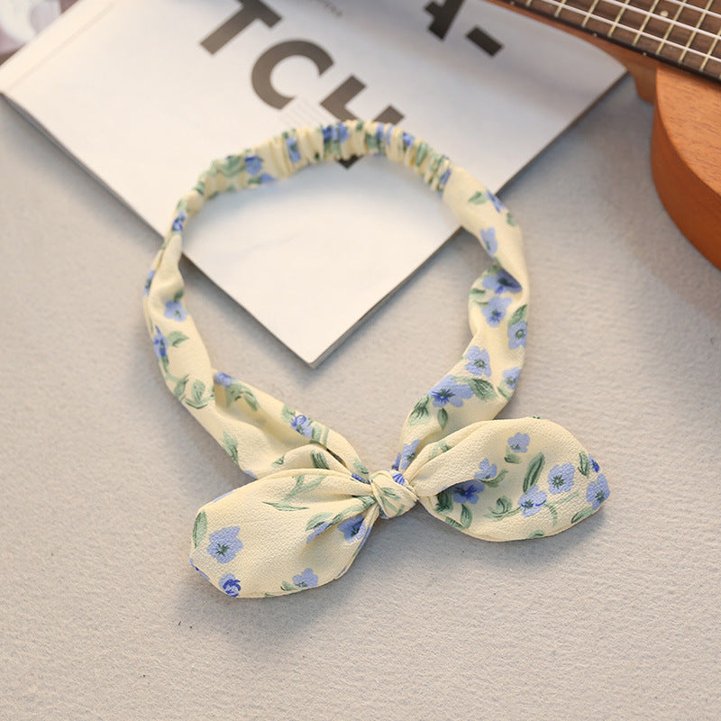 Big bow tie bunny ears headband 1598515683298