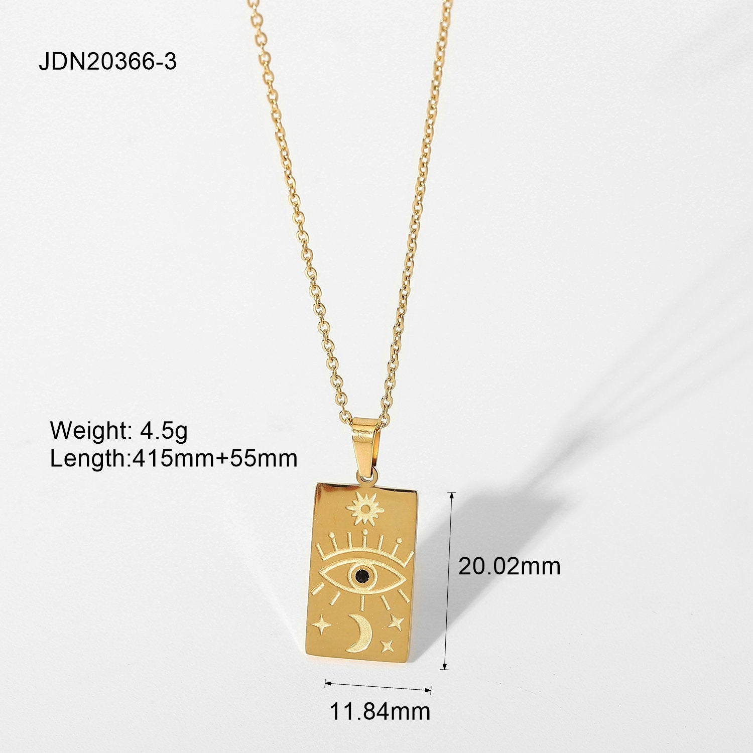 Statement Square Tarot Signet Pendant Necklace 15cf8993 e144 4a6f 8c19 ad3030dad294