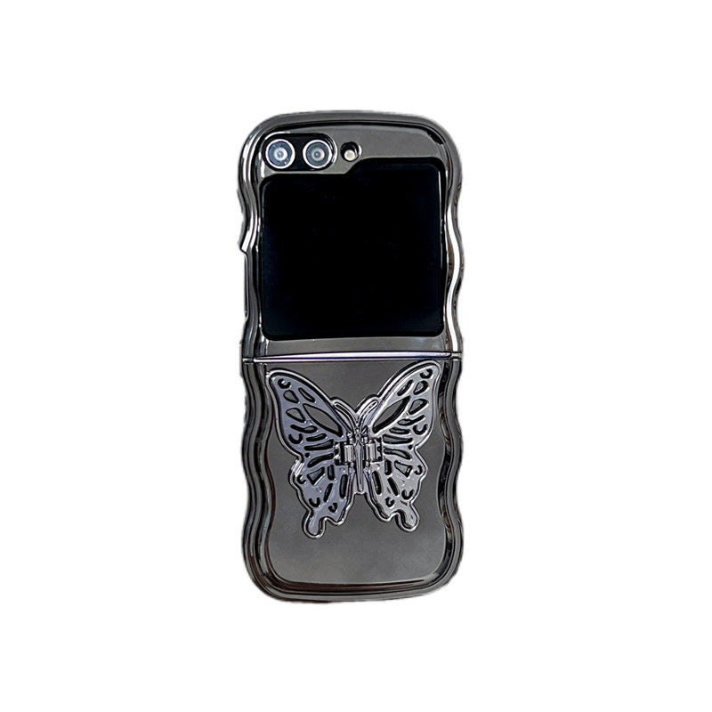 Electroplating Wave Edge Folding Soft Shell Three-dimensional Butterfly Bracket - 图片 5