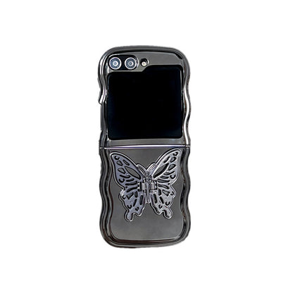 Electroplating Wave Edge Folding Soft Shell Three-dimensional Butterfly Bracket - 图片 5