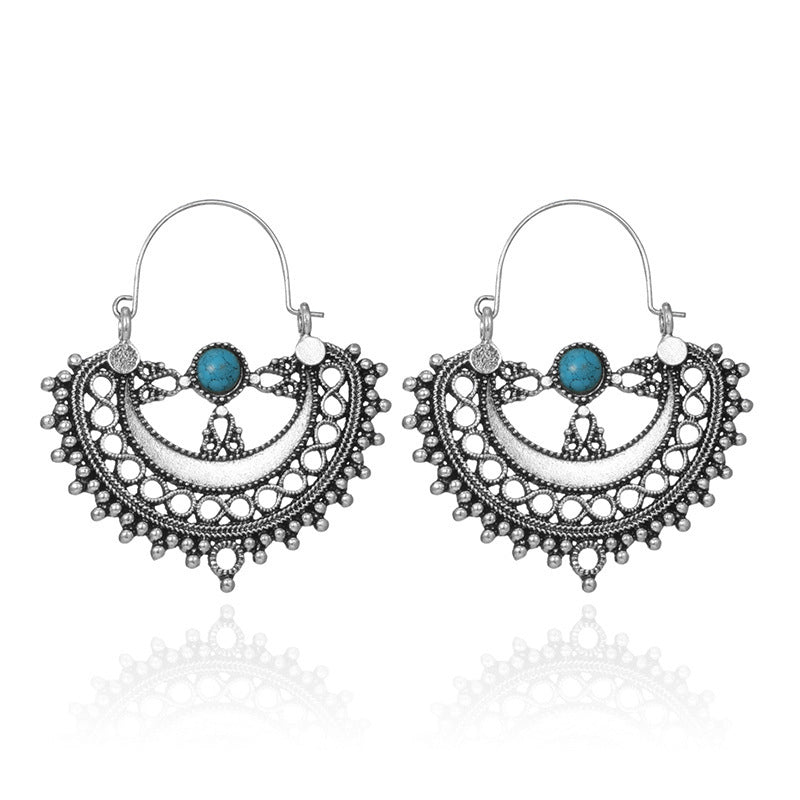 Geometric hollow semicircle turquoise 160053259720