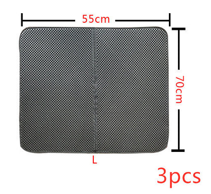 Double Layer Litter Cat Bed Pads Pet Cat Litter Mat Trapping Pets Litter Box Mat Pet Product Bed For Cats House Clean Mat 160