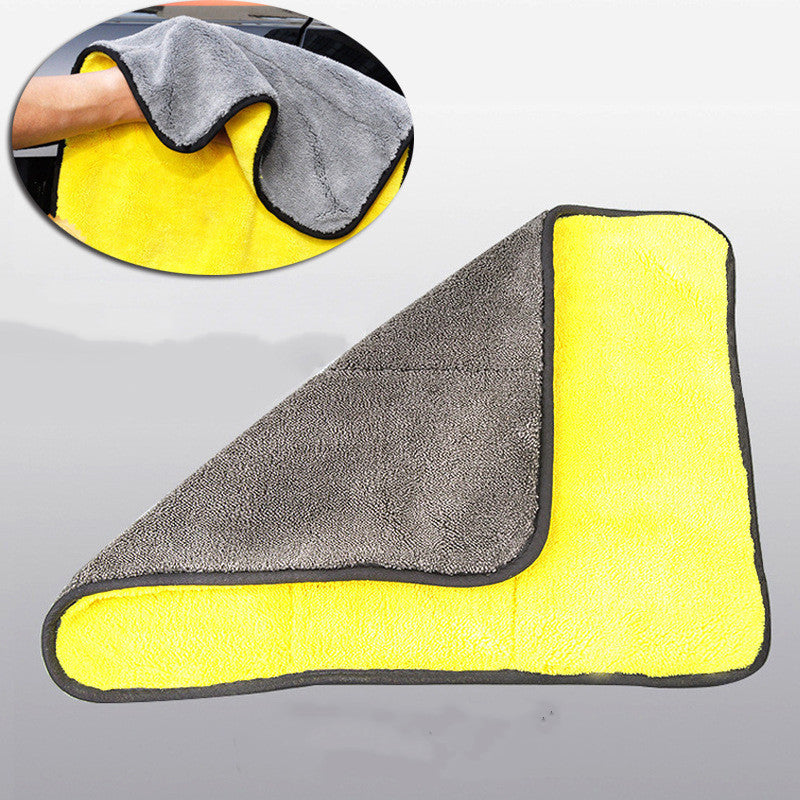 Absorbent double-sided velvet thickened car wash towel 1603120736015