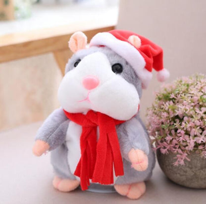 16cm Christmas Talking Hamster Plush Toy Interactive Sound Record Plush Hamster Stuffed Toys for Children Kids Christmas Gift - HD Wireless Product #15