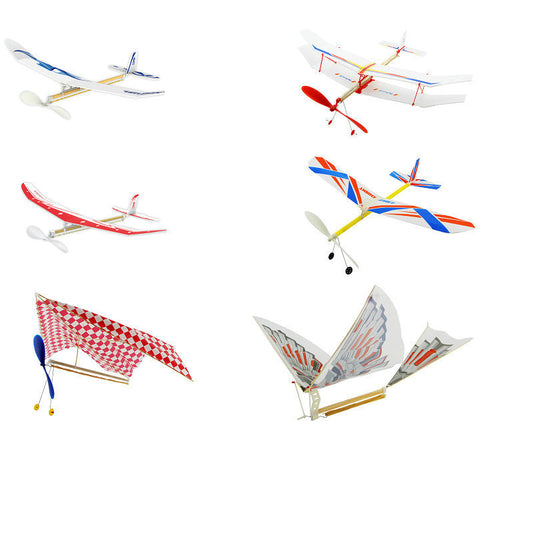 Double - wing rubber - powered aircraft 1606756535032