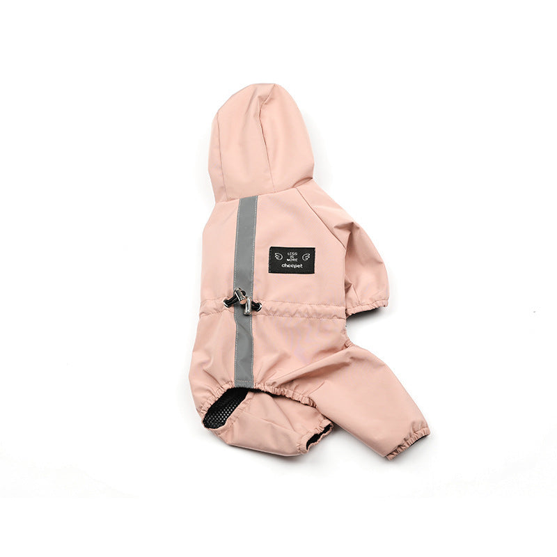 Dogs all-inclusive waterproof hooded raincoat 16078420806763