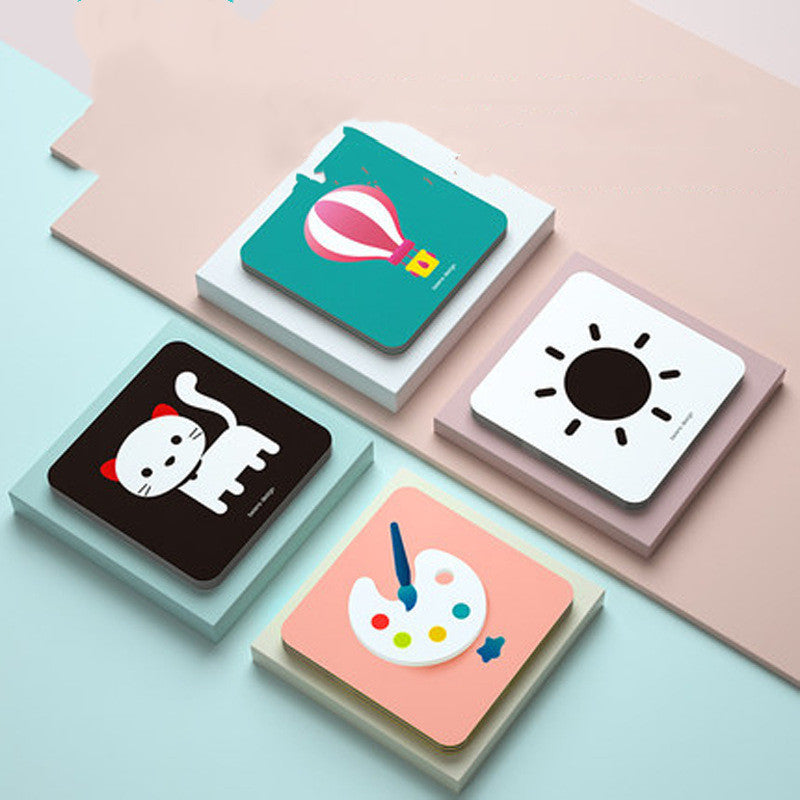 Black And White Cards Infant Early Learning Cognitive Cards Inspire Color Flash Card Toys 1611889273277