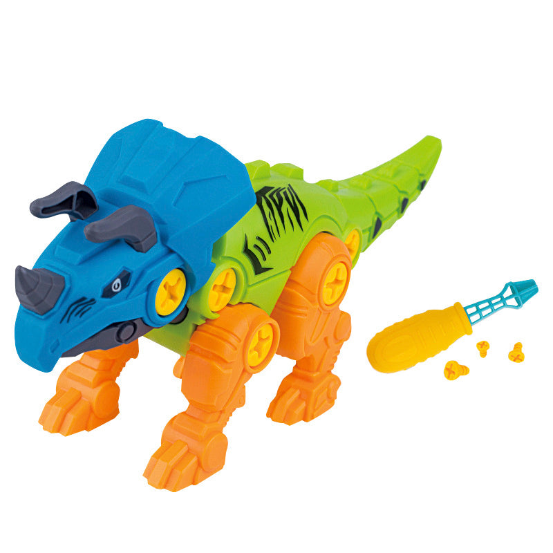 DIY Disassembly Assembly Dinosaur Toy Set Screw Nut Combination Assembling Dinosaur Model 1611903611328