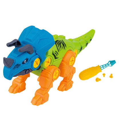 DIY Disassembly Assembly Dinosaur Toy Set Screw Nut Combination Assembling Dinosaur Model 1611903611328
