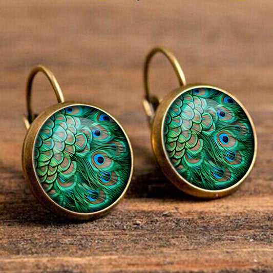 Boucles d'oreilles plumes Time Jewel 1612089039627