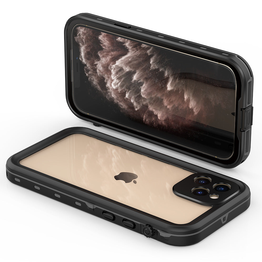 Compatible With , IP68 Waterproof Case For 11 12 Pro Max Shockproof Sil 1612160612577