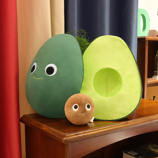 Cute Fruit Avocado Plush Toy Stuffed Doll Baby Kids Children Girls Boys Creativey Birthday Gift Sofa Cushion Home Room Decor 