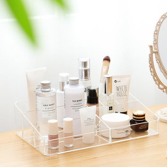 Transparent Plastic Makeup Table Finishing Box, Cosmetic Storage Box 1612234856446