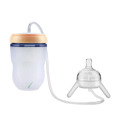 Feeding Bottle Kids Cup Children Training Silicone Sippy 1612250981408
