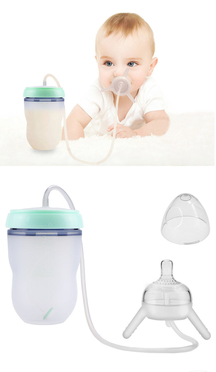 Feeding Bottle Kids Cup Children Training Silicone Sippy 1612251006793
