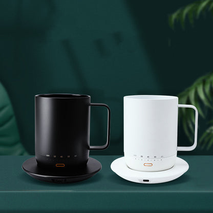 Double Layer Thermostat Cup Wireless Heating Tea Coffee Cup 1612320665662